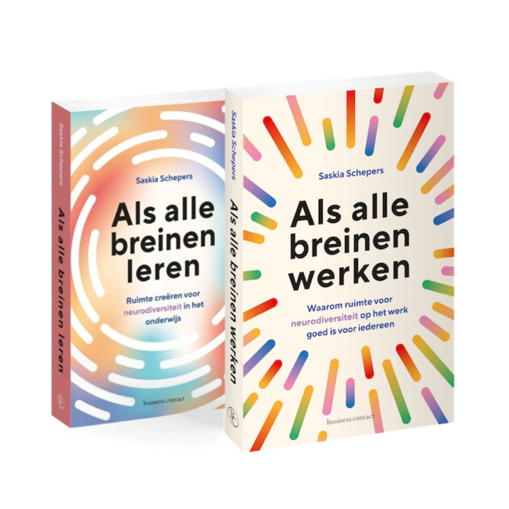Boekcover van ‘Als alle breinen werken’ door Saskia Schepers